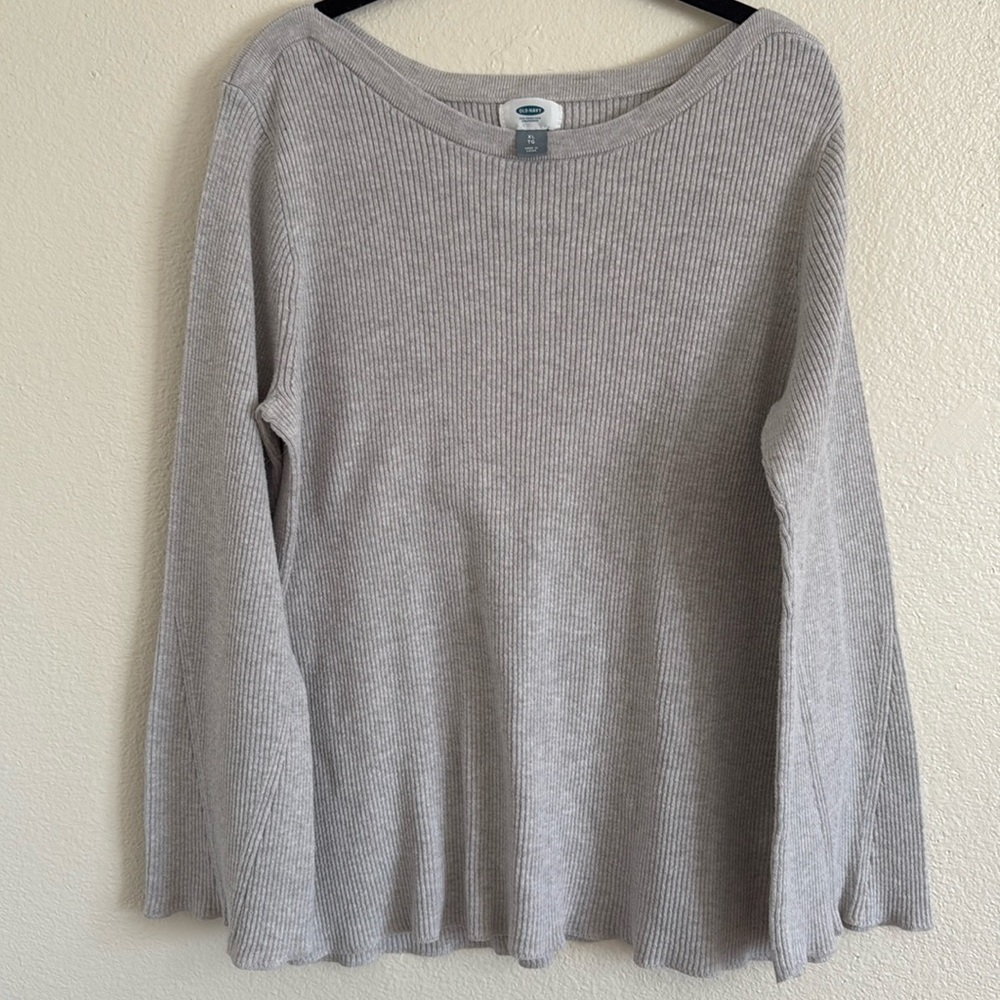 Old Navy Women's Size XL Taupe Long Sleeve Top